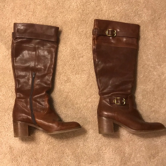 Leather Coach Boots - Picture 1 of 2